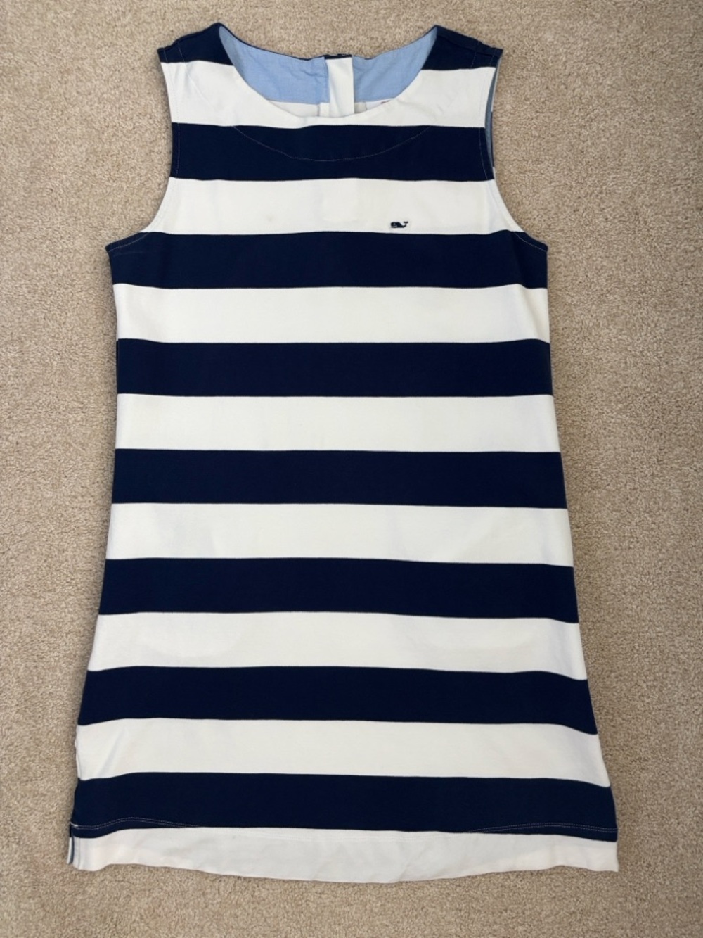 Vineyard Vines x Target navy and white striped sleeveless dress, size Large